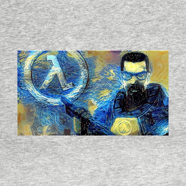 Half-Life Gordon Freeman Starry Night by Starry Night